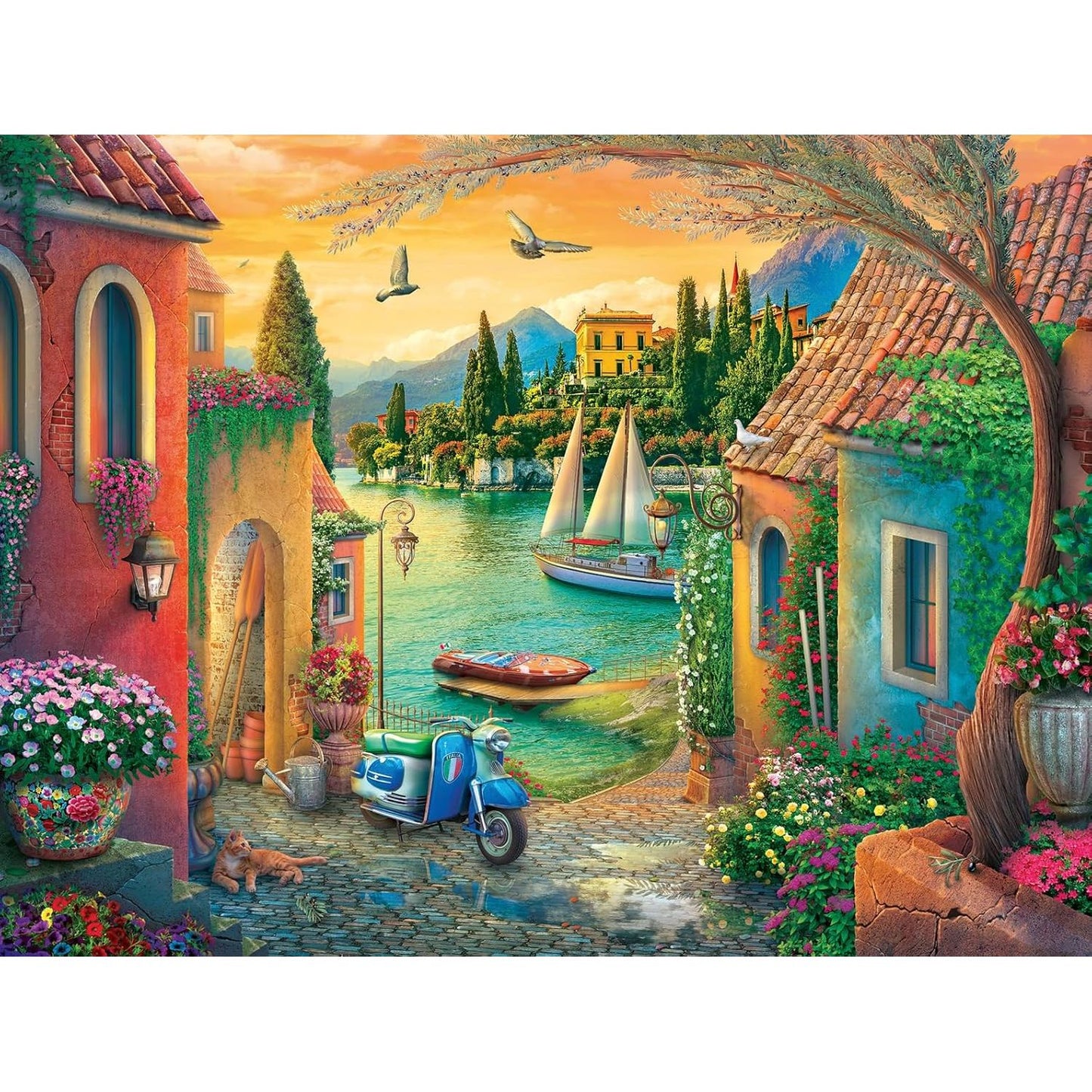 Ravensburger European Villa Views Puzzle 750 pc
