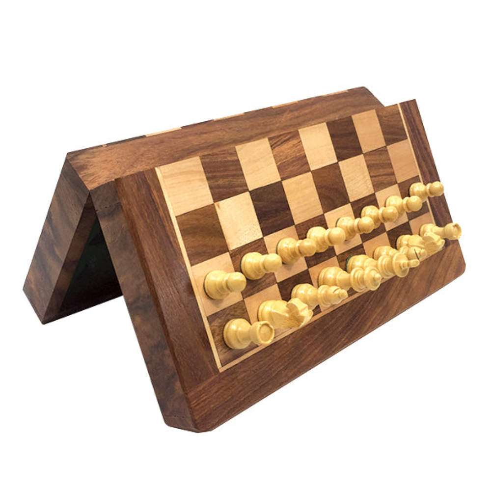 Wooden Folding Chess Set 30CM
