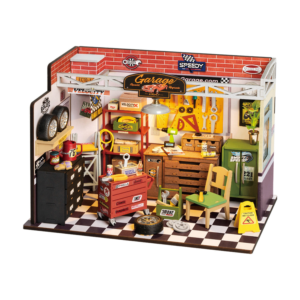 Rolife DIY Miniature House Garage Workshop