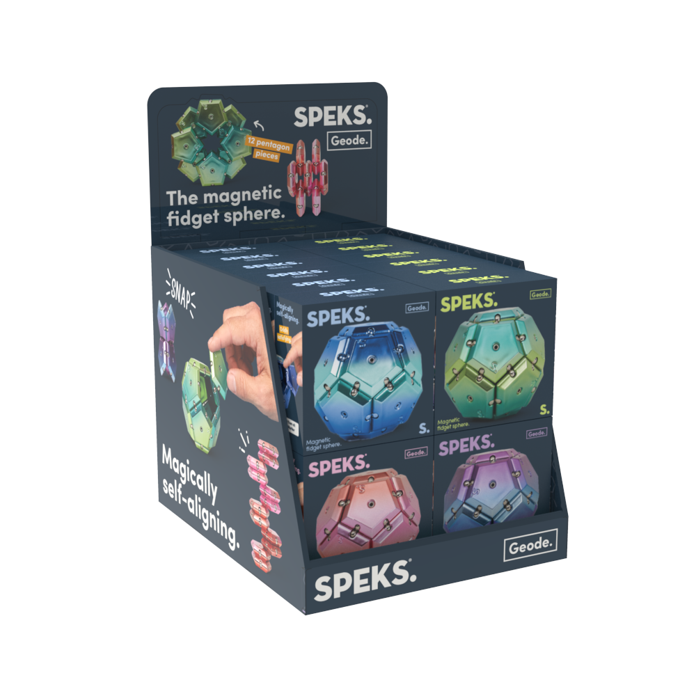 Speks - Geode Chrome Magnetic Fidget Sphere