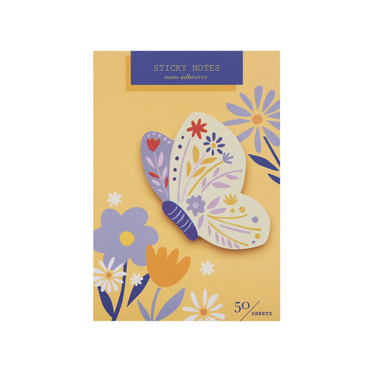Girl of All Work Butterfly Die Cut Sticky Notes