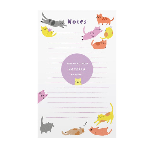 Girl of All Work Cats Notepad