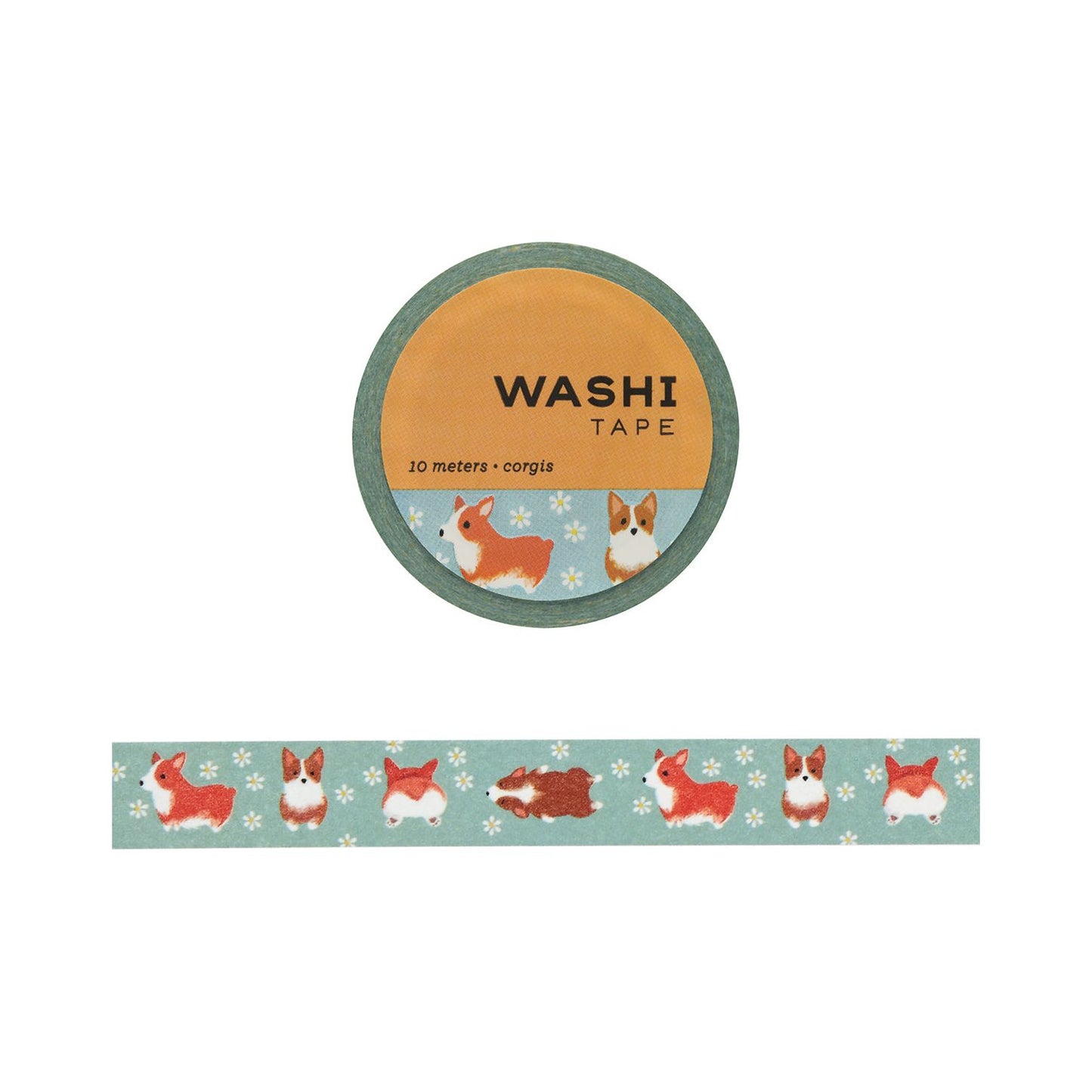 Girl of All Work Corgis Washi Tape