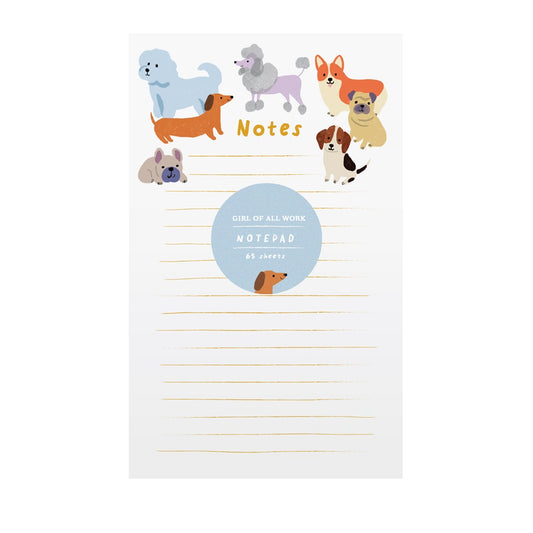 Girl of All Work Dogs Notepad