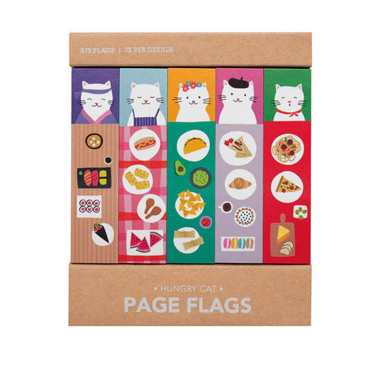 Girl of All Work Hungry Cat Adhesive Page Flags