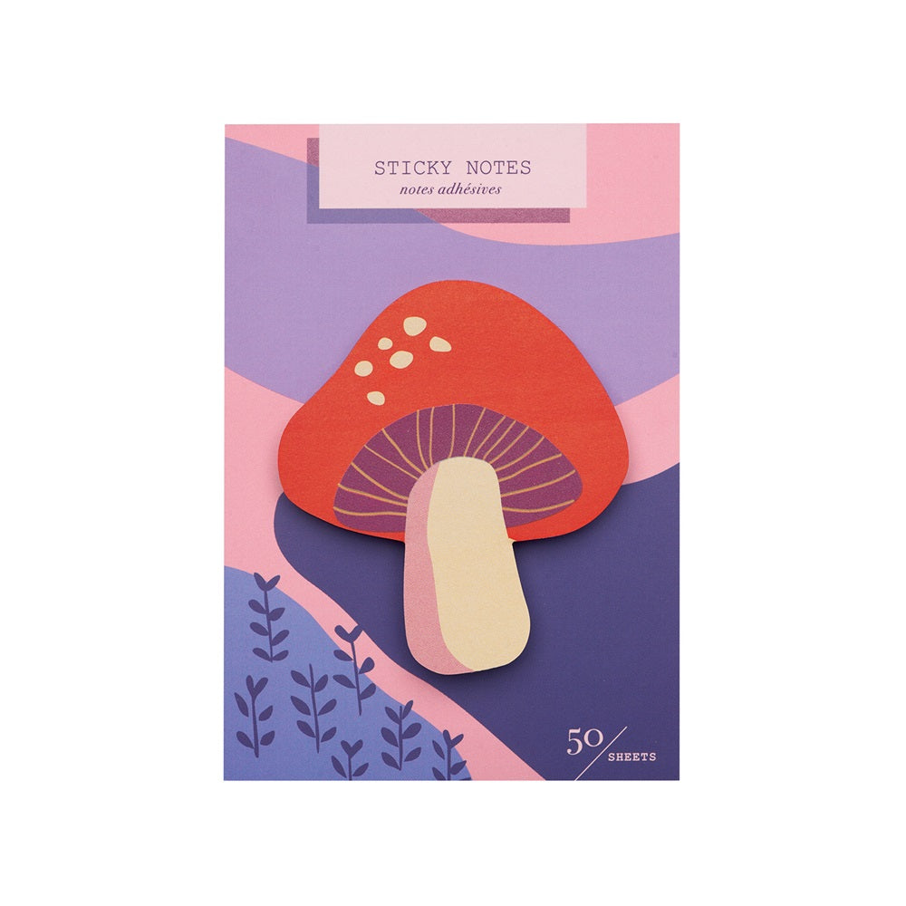 Girl of All Work Mushroom Die Cut Sticky Notes