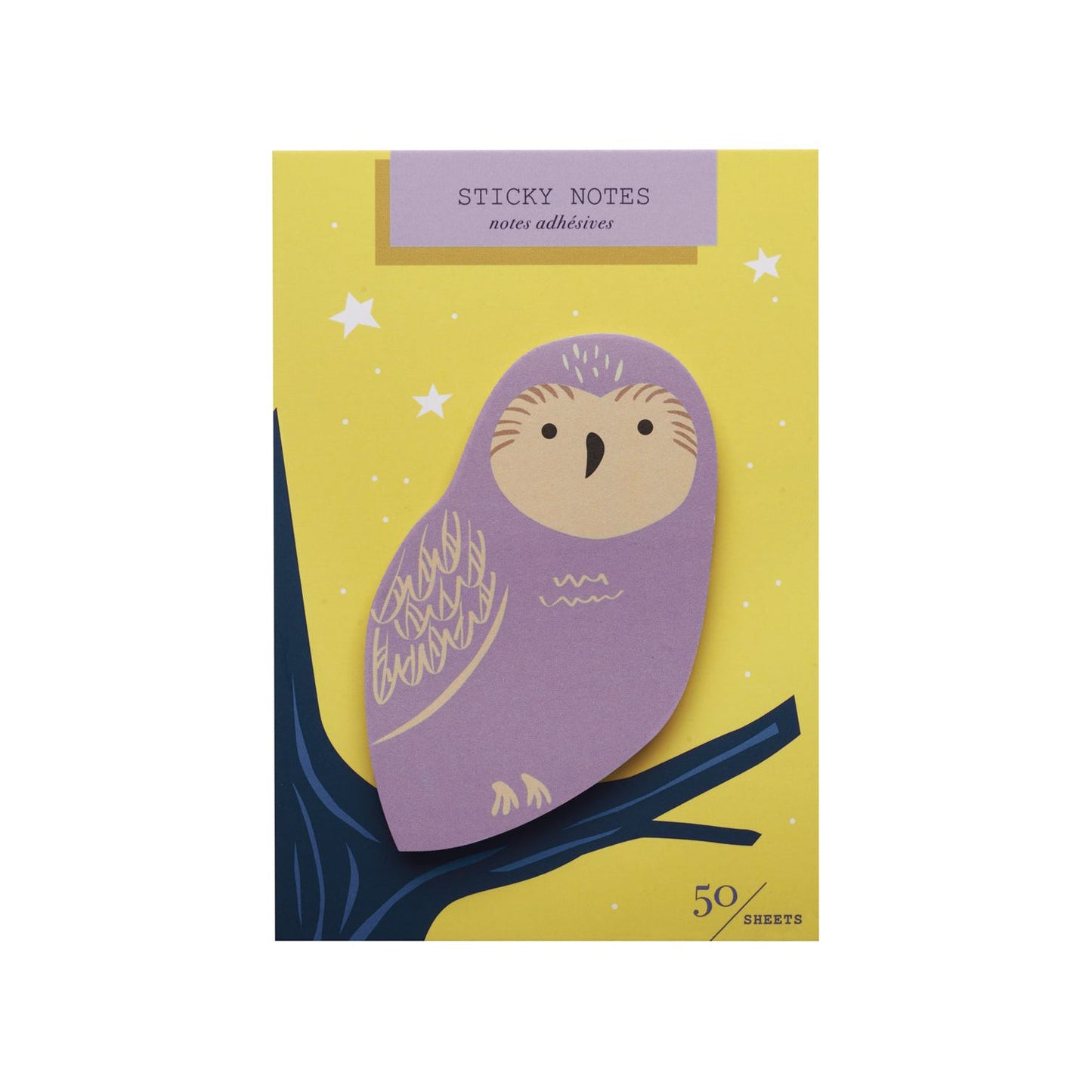 Girl of All Work Owl Die Cut Sticky Notes