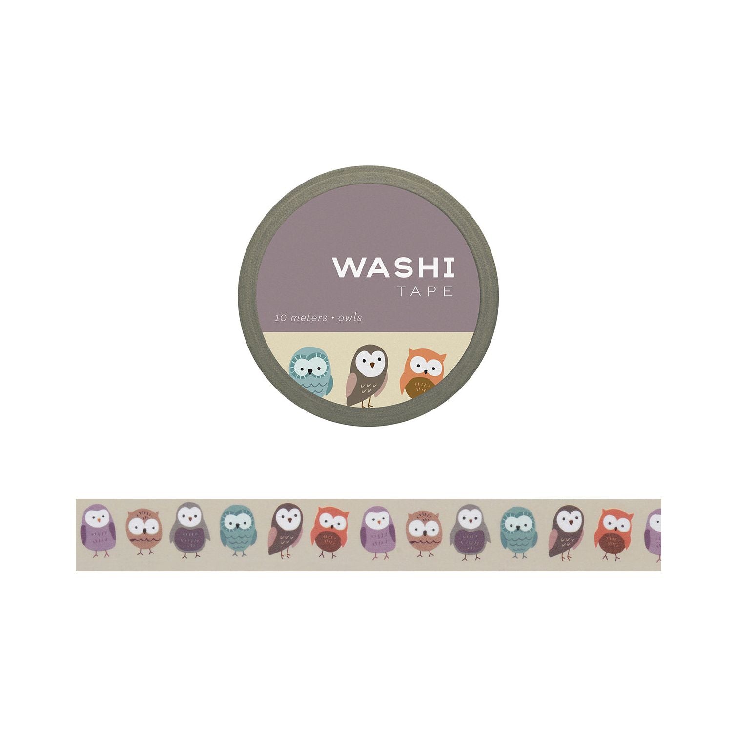 Girl of All Work Owls Washi Tape