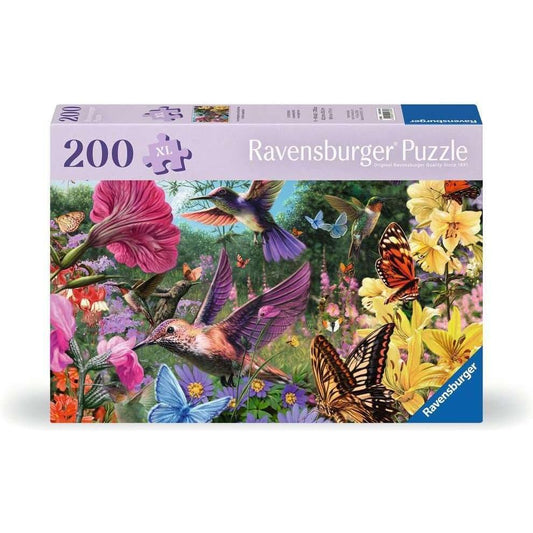 Ravensburger Feel Well & Puzzle: Hummingbirds and Butterflies 200 XL Piece Puzzle