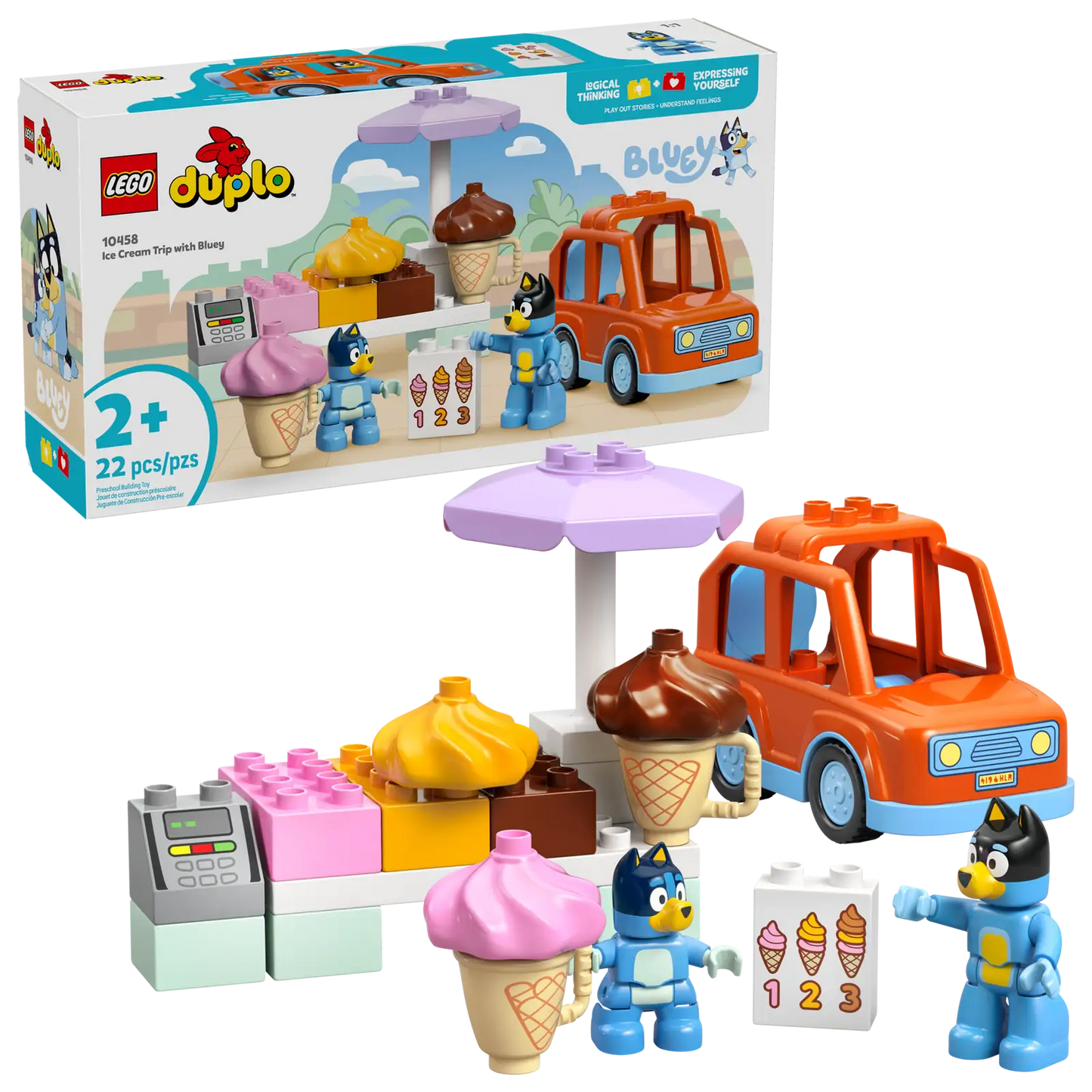 Lego Duplo Bluey Ice Cream Trip With Bluey