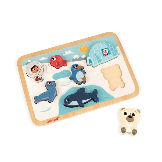 Janod Chunky Puzzle Arctic Wooden