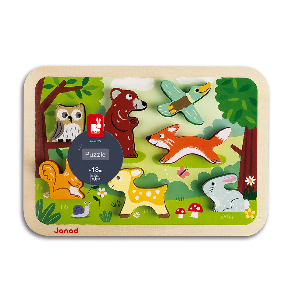 Janod Chunky Puzzle Forest Wooden