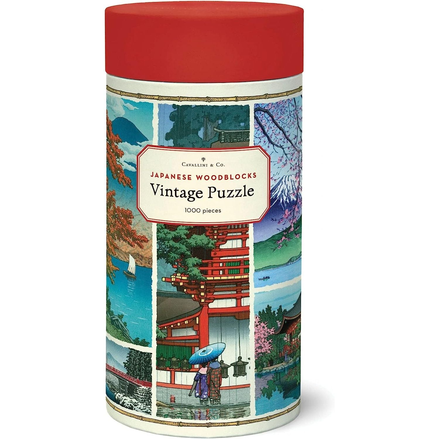 Cavallini National Parks Puzzle – 1000 Teile Vintage-Landschaften Aus Den USA In Geschenk-Röhre