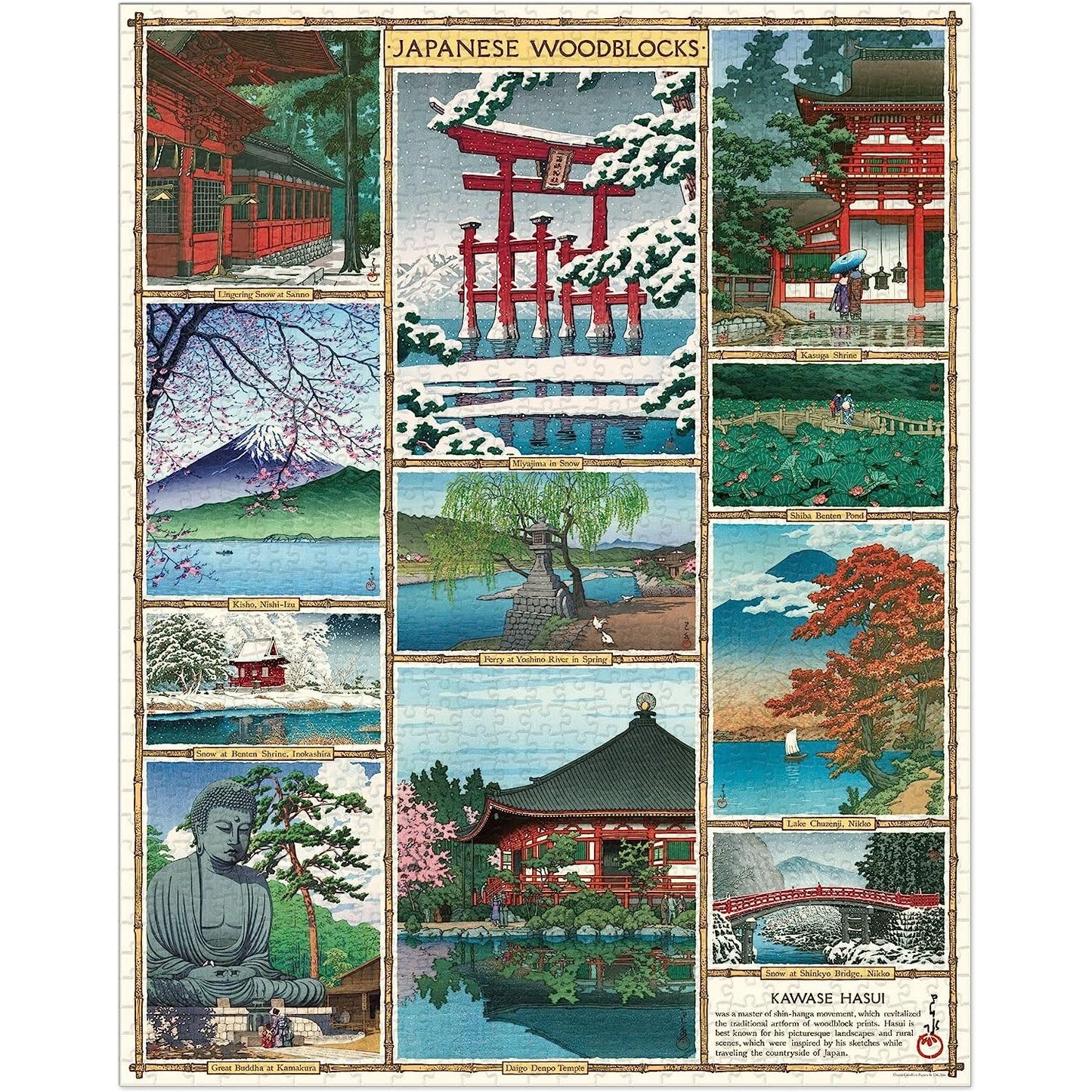 Cavallini & Co. - Japanese Woodblocks 1000 Piece Puzzle