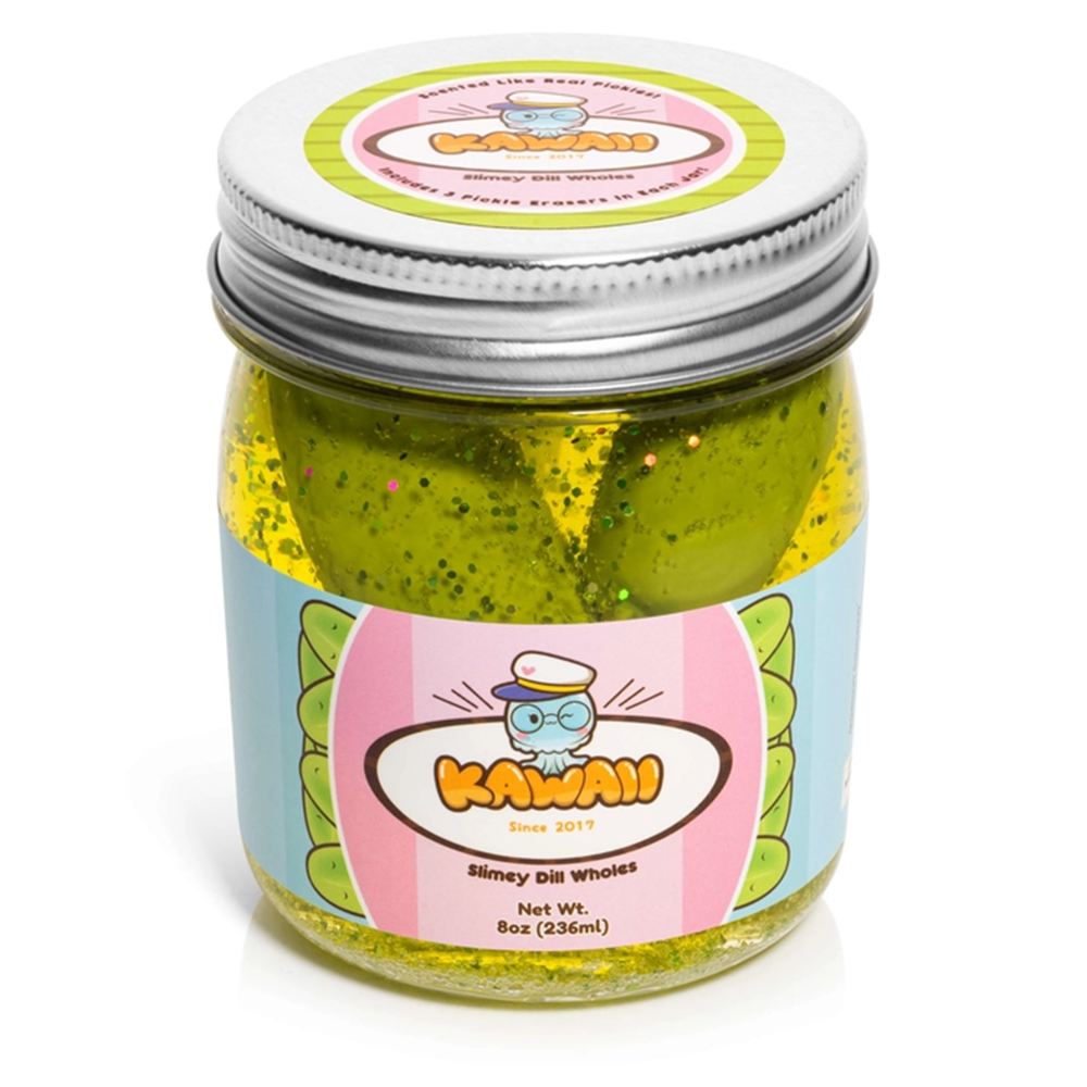 Kawaii Slime Company - Shimmery Pickle Clear Slime