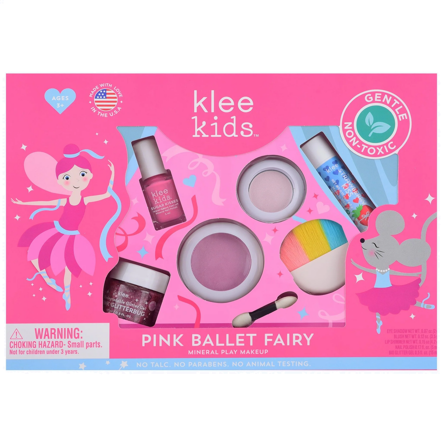 Klee Naturals Kids Mineral Play Makeup - Pink Ballet Kit