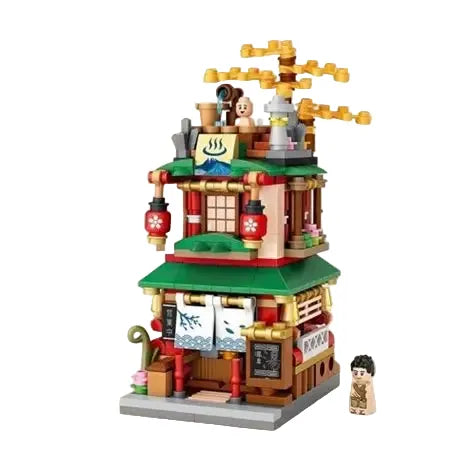 LOZ Blocks - Street Mini Hot Spring House