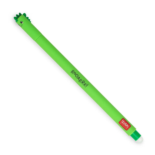 Legami Erasable Pen Green Ink - ROOARRR!