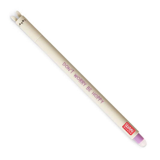 Legami Erasable Pen Purple Ink - Don't Worry Be Hoppy