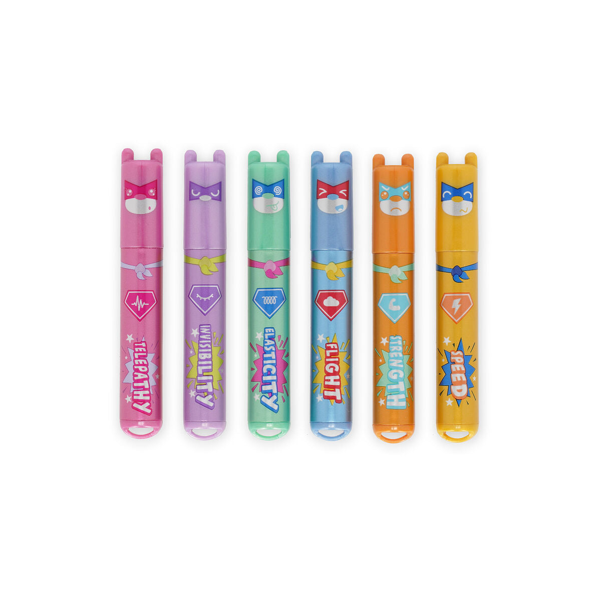 Legami Teddy's Superpower 6 Mini Highlighters