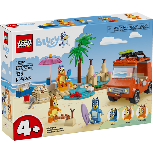 Lego Bluey: Bluey's Beach & Family Car Trip