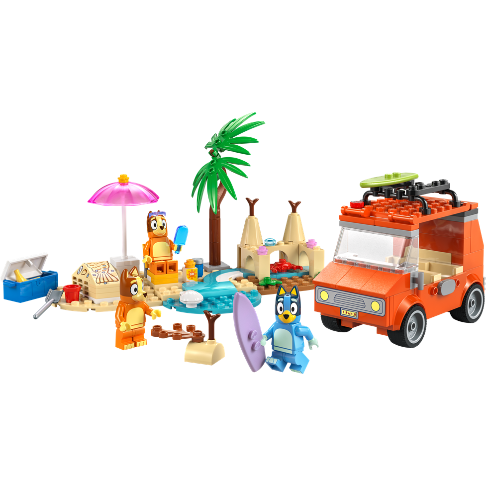Lego Bluey: Bluey's Beach & Family Car Trip