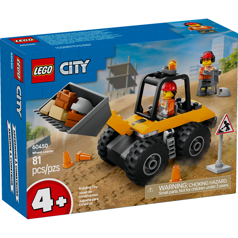 Lego City Yellow Construction Wheel Loader