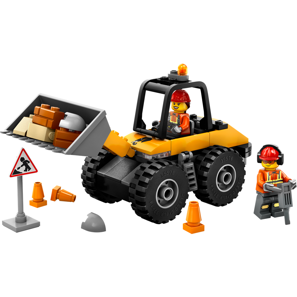 Lego City Yellow Construction Wheel Loader