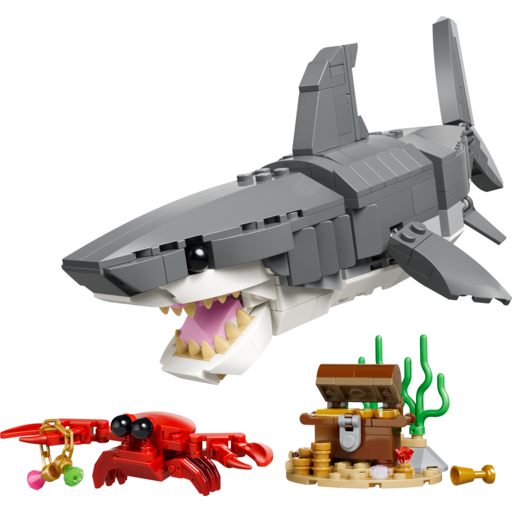 Lego Creator 3 in 1 Fierce Shark with a Treasure Chest