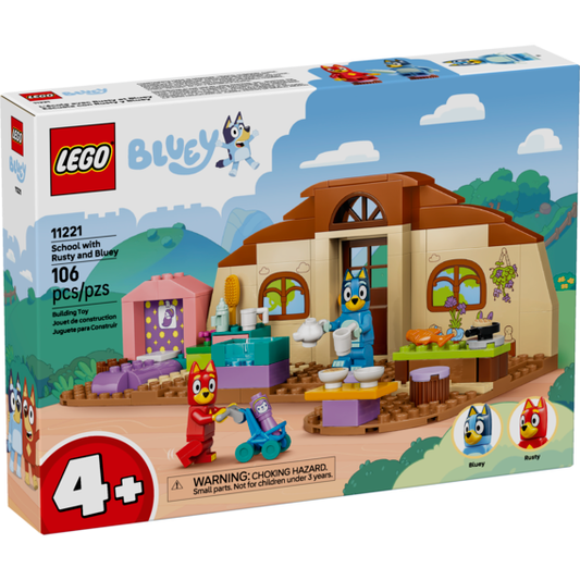 Lego Duplo Bluey School with Rusty and Bluey