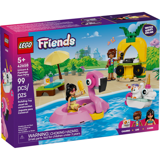 Lego Friends Unicorn & Flamingo Pool Party