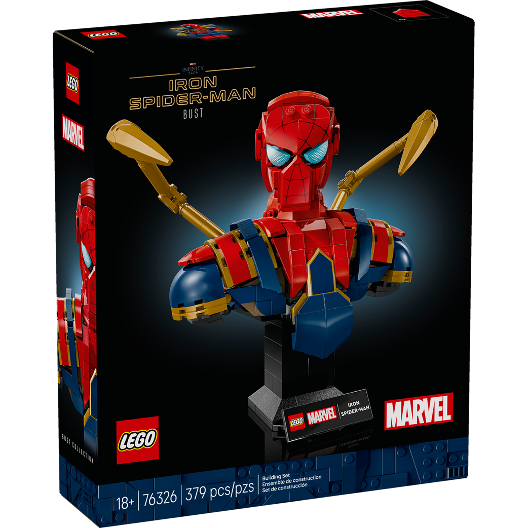 Lego Marvel Iron Spider-Man Bust Collectible Adult Building Set