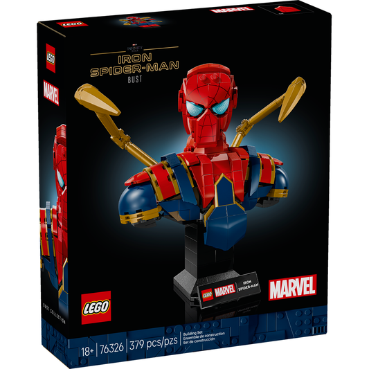 Lego Marvel Iron Spider-Man Bust Collectible Adult Building Set