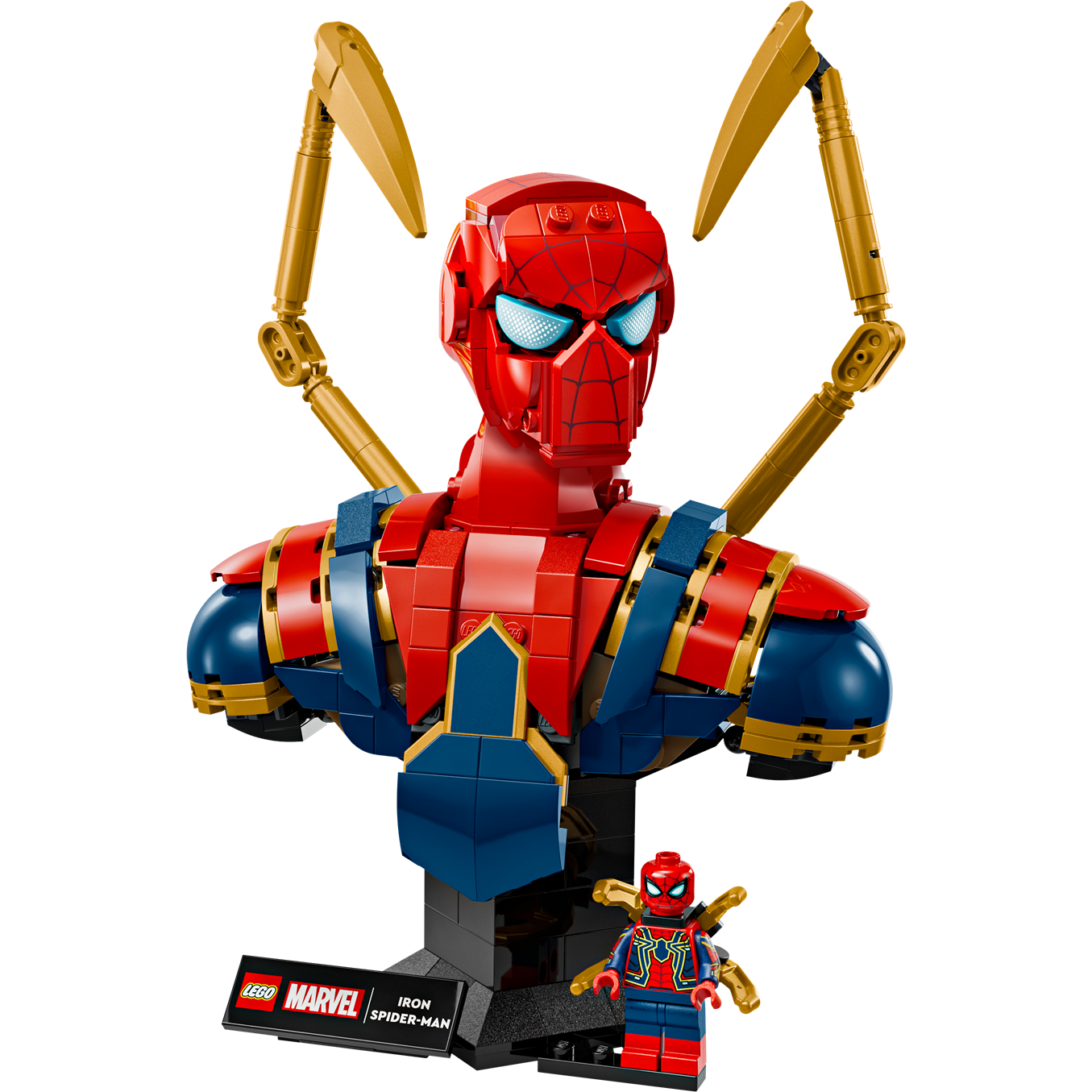 Lego Marvel Iron Spider-Man Bust Collectible Adult Building Set