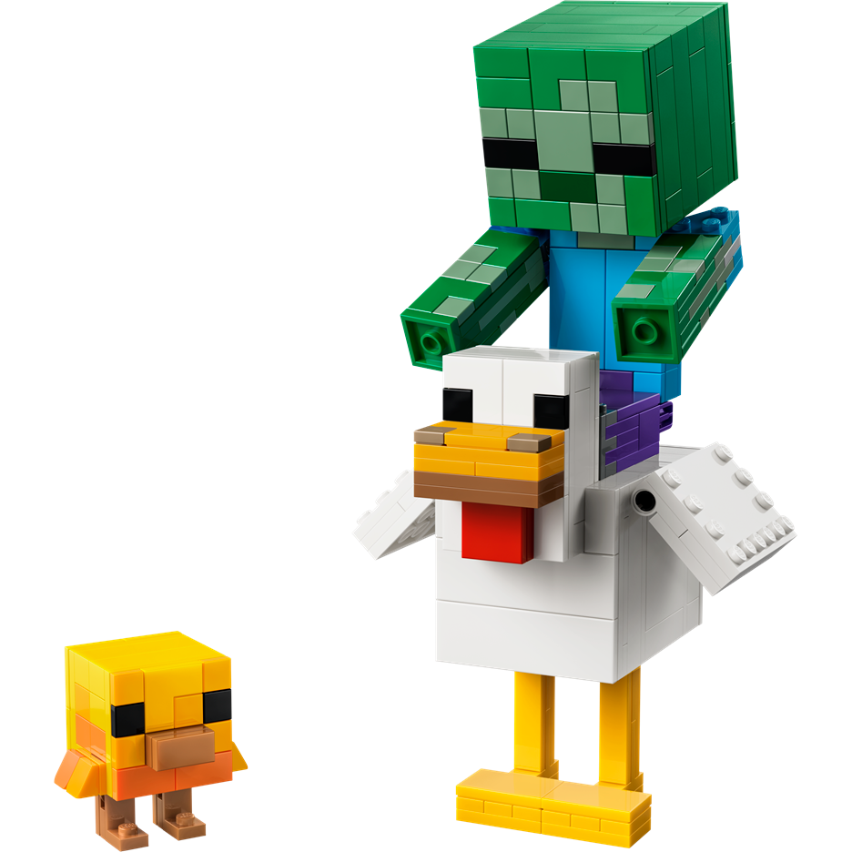 Lego Minecraft Chicken Jockey