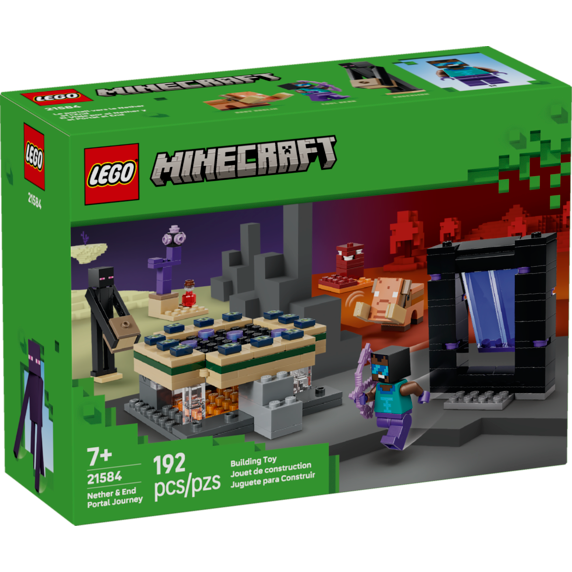 Lego Minecraft Nether & End Portal Journey