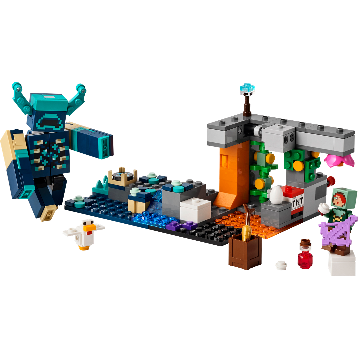 Lego Minecraft The Warden Encounter
