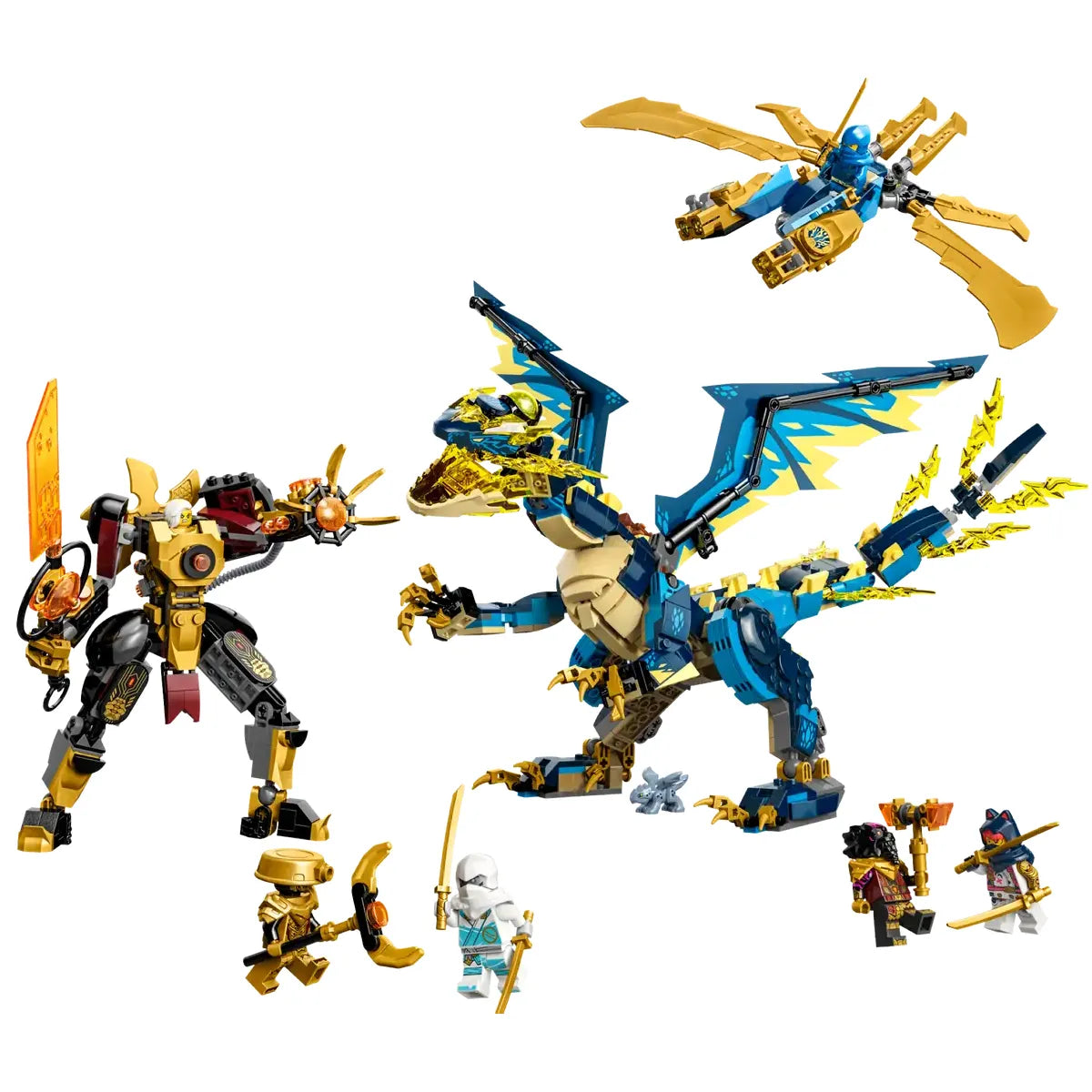 Lego Ninjago Elemental Dragon vs The Empress Mech