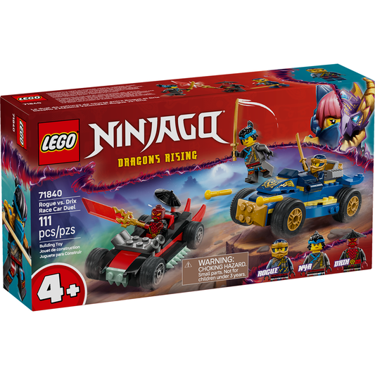 Lego Ninjago Rogue vs. Drix Race Car Duel