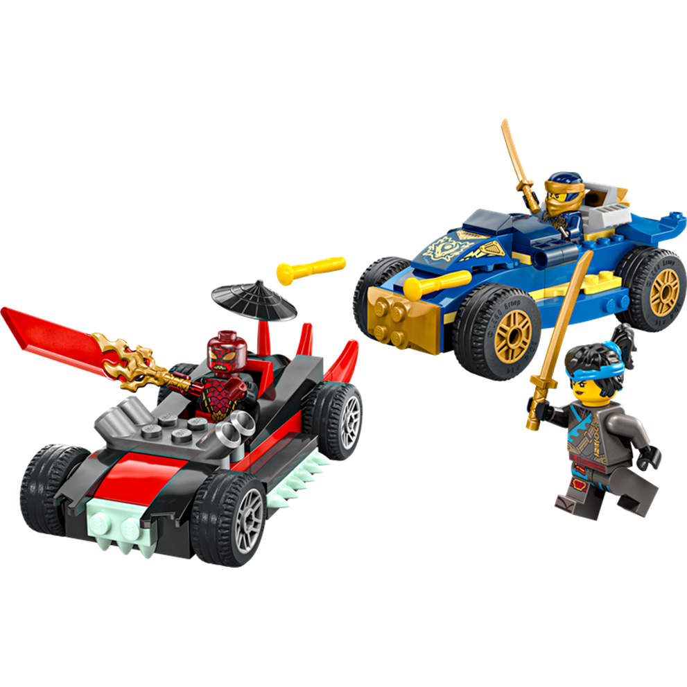 Lego Ninjago Rogue vs. Drix Race Car Duel