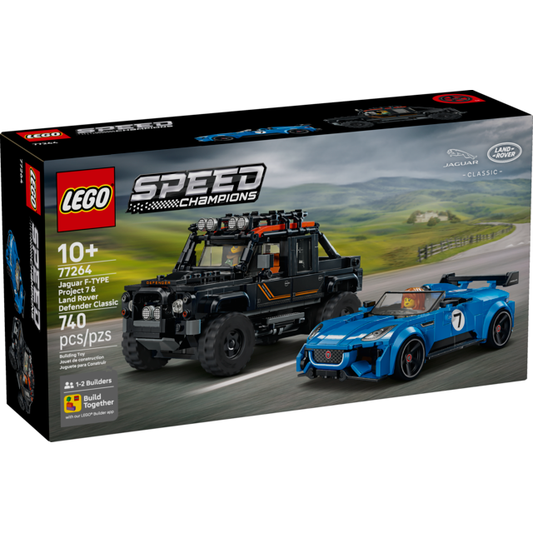 Lego Speed Champions Jaguar Project 7 & Land Rover Defender