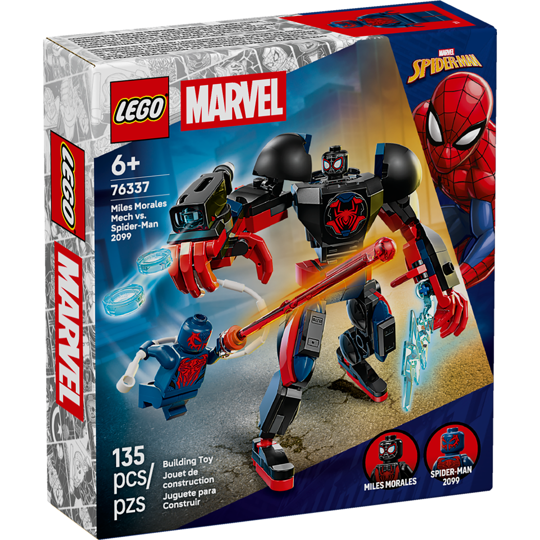 Lego Super Hero's Marvel Miles Morales Mech vs. Spider-Man 2099