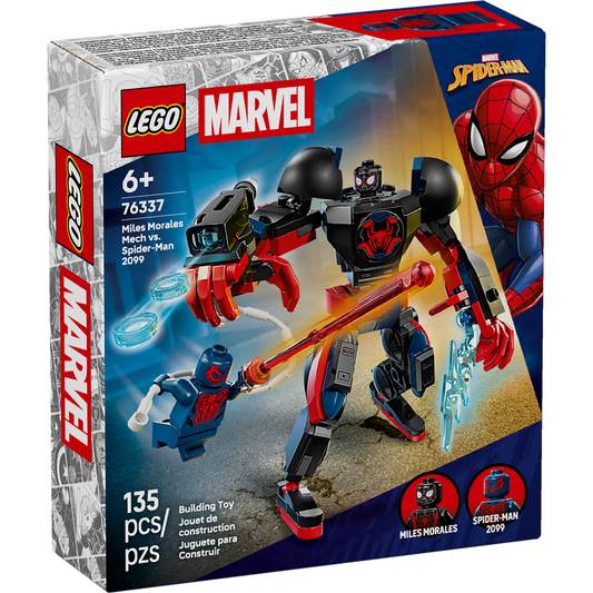 Lego Super Hero's Marvel Miles Morales Mech vs. Spider-Man 2099