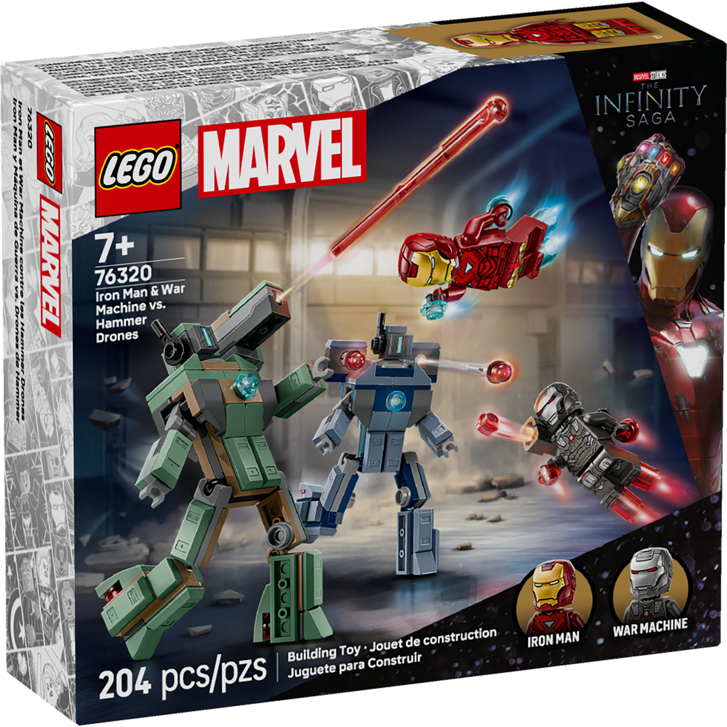 Lego Super Heroes Marvel Iron Man & War Machine vs Hammer Drones