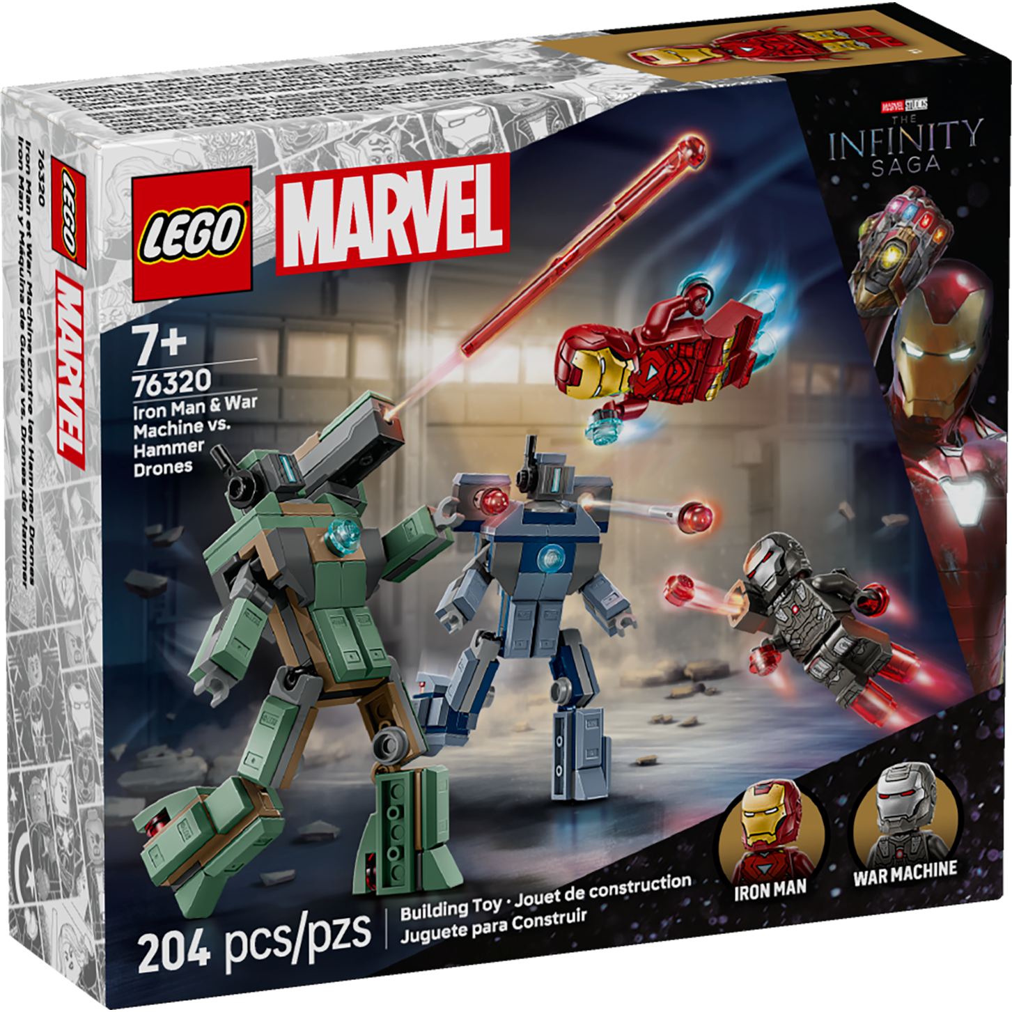 Lego Super Heroes Marvel Iron Man & War Machine vs Hammer Drones