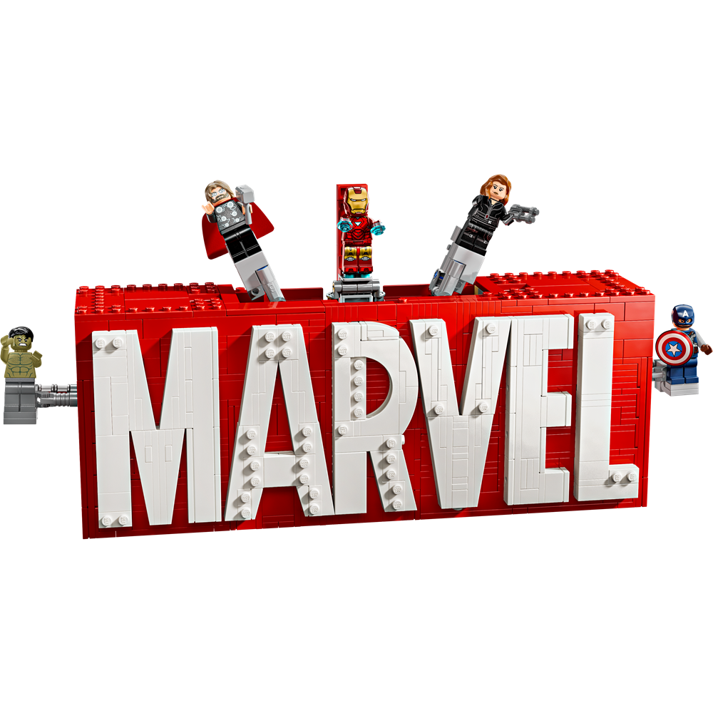 Lego Super Heroes Marvel: MAREL Logo & Minifigures