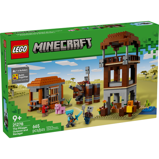 Lego Minecraft The Pillager Outpost and Ravager