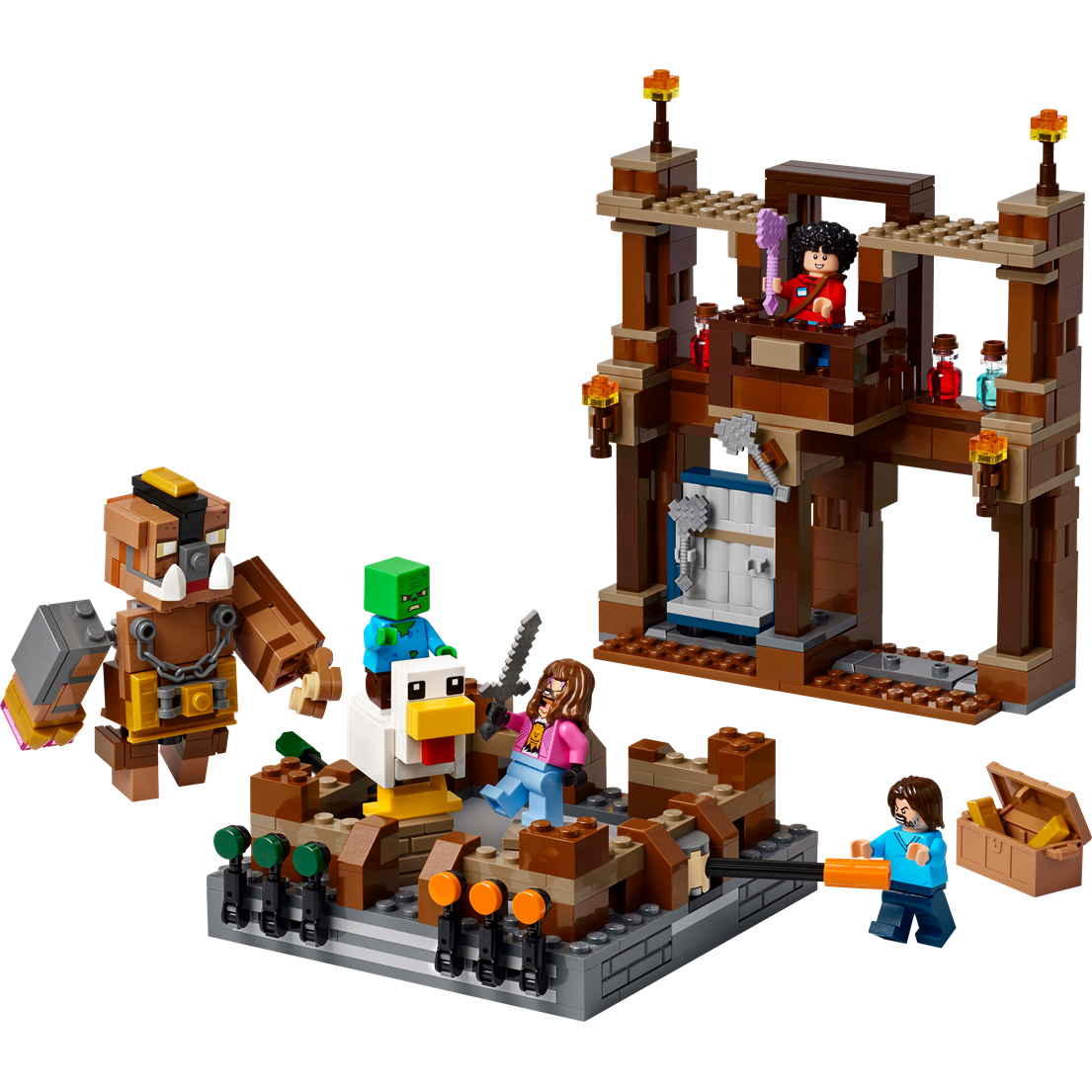 Lego Minecraft  Woodland Mansion Fighting Ring
