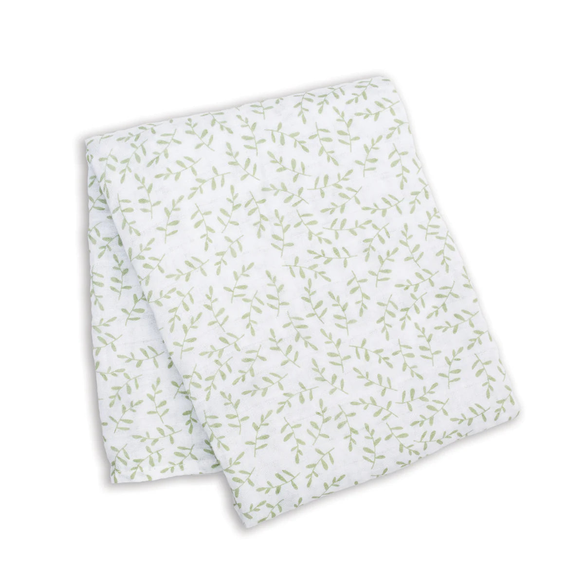 Lulujo Organic Cotton Large Muslin Swaddle Blanket - Greenery