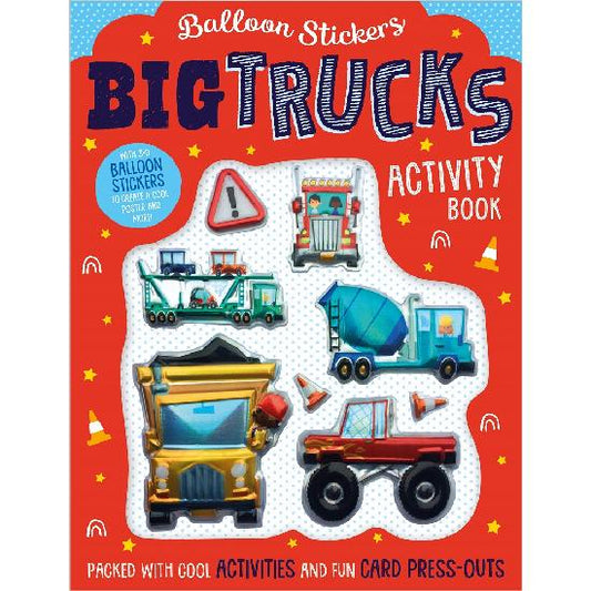 Make Believe Ideas Books Balloon Stickers Activity Book - Big Trucks